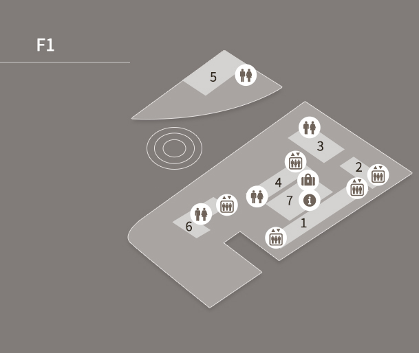 F1（地上1层）5.18民主广场和民主和平交流院位置图面